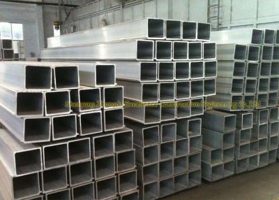 China ASTM galvanizó la tubería de acero galvanizada la tubería cuadrada de acero de la sección del hueco del lado derecho de SHS en venta