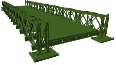 China Durable Industrial Prefab Steel Bridge Construction Galvanized Modular Steel Structure for sale