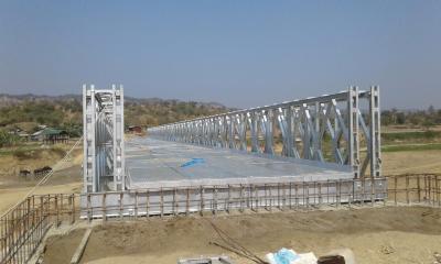 China High Performance Temporary Modular Bridge Construction Painting / HDG Surface for sale