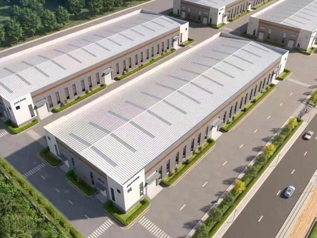 Prefabricated steel structure warehouse example