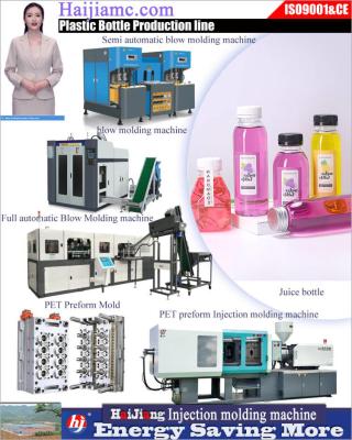 China 2 Cavity Semi Automatic PET Bottle Blowing Machine Micro Table Top Injection Molding Machine for sale