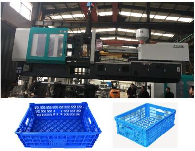 China Colorful Industry Plastic Crate Making Machine Screw Type 10000KN Clamping Force for sale