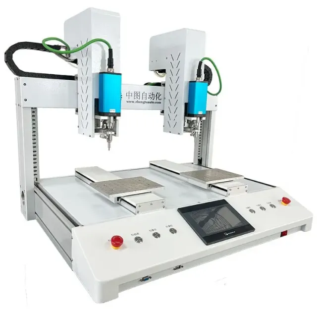 Close-up view of screw locking mechanism and precision components