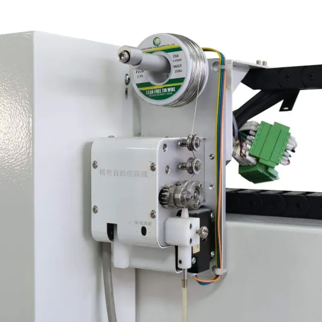 Automatic soldering robot operation view