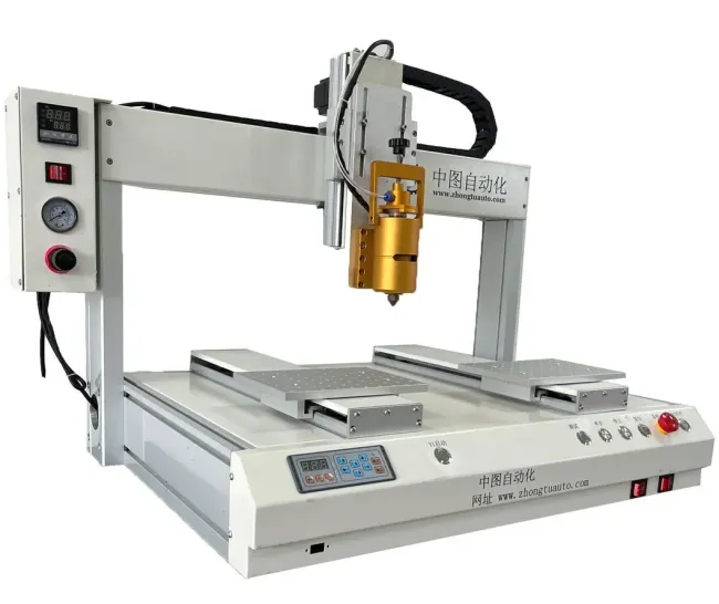 Intelligent High-Precision Glue Dispensing Robot side view