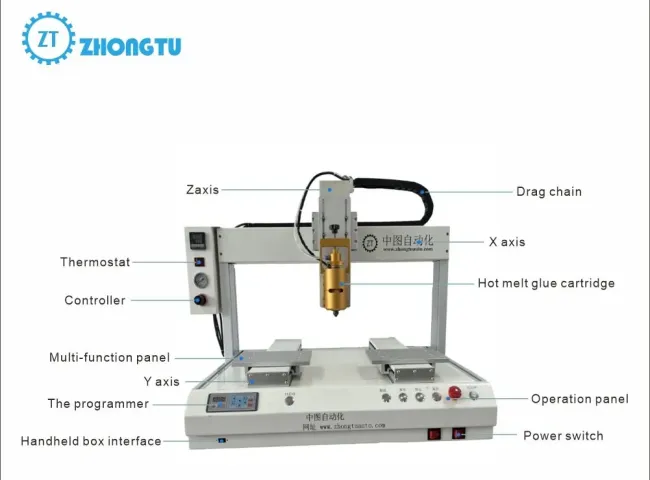 Intelligent High-Precision Glue Dispensing Robot front view