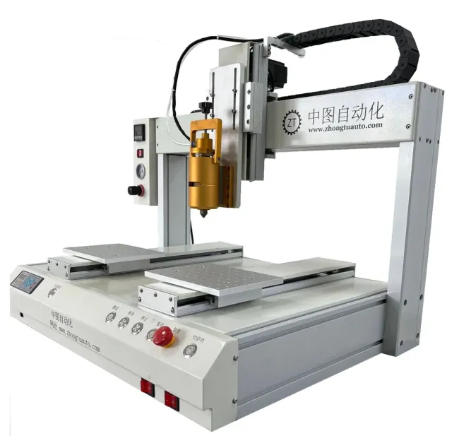 Intelligent High-Precision Glue Dispensing Robot working view