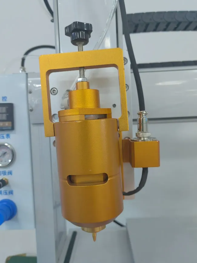 Intelligent High-Precision Glue Dispensing Robot close-up