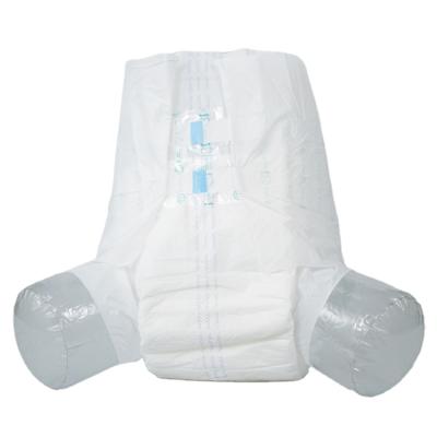 China Disposable value adult diapers nappies with wet indicator en venta