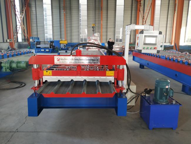 1050 model aluminium trapezoidal roof sheet cold roll forming machine