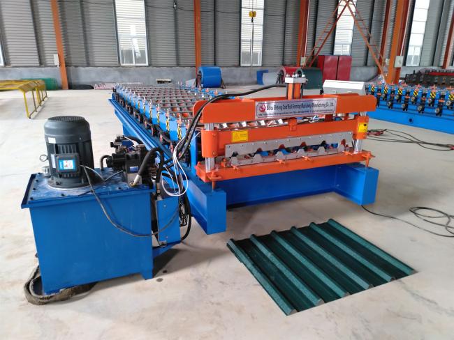 1000 model galvanized steel roof sheet metal trapezoidal roll forming machine