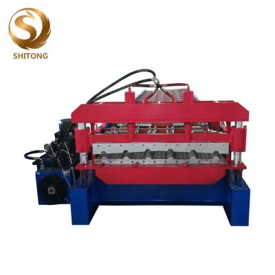 China low price color metal steel wall roofing panel sheet roll forming machine for sale