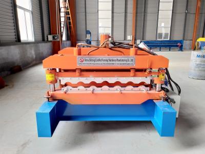 China 960 bamboo profile glazed roof tile roll forming machine used in Nigeria for sale