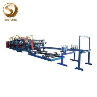 China hot sale eps roof wall rock wool composite sandwich panel forming line for sale