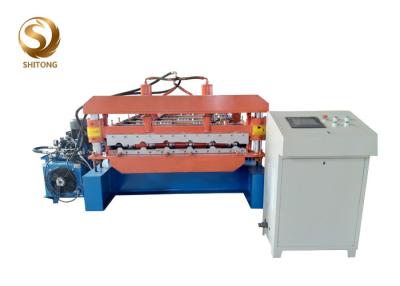 China High quality low cost color steel rib roll former sheet metal roof making machine for sale
