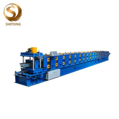 China aluminum color steel rain gutter cold roll forming machine manufacture for sale