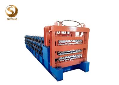 China Full automatic three layer metal roofing sheet forming making machine for sale