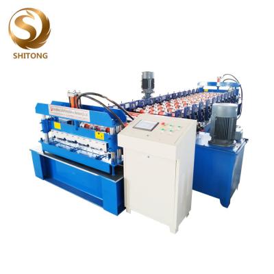 China 840 model automatic memory frame color steel roof roll forming machine for sale