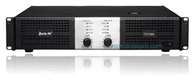 China Double channel 2U 1300W at 8 ohms 2000W at 4 ohms Power Amplifier TD1300 for sale