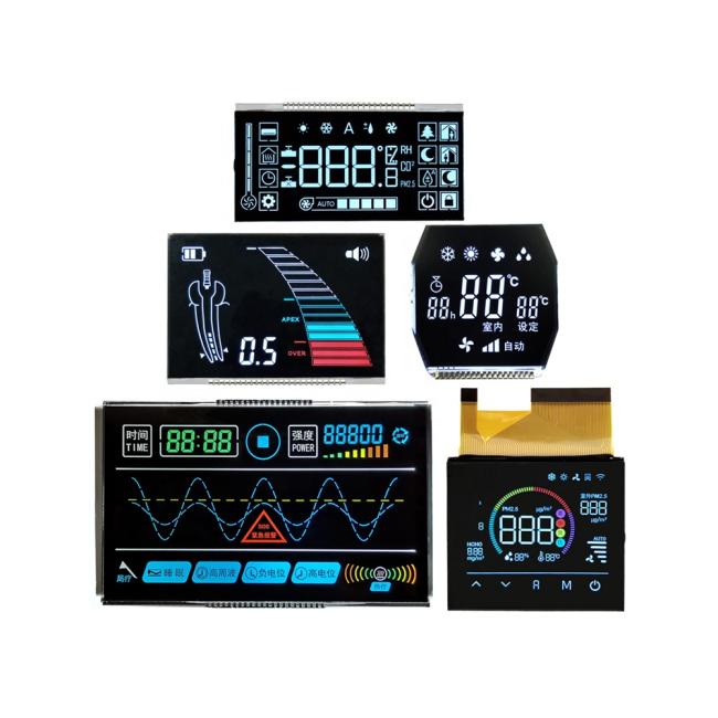 Custom segment LCD display examples