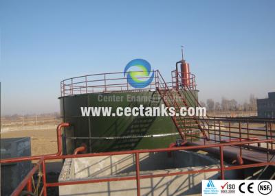 China Los tanques de almacenamiento alineados vidrio del agua con los requisitos de mantenimiento más bajos del tejado cónico en venta