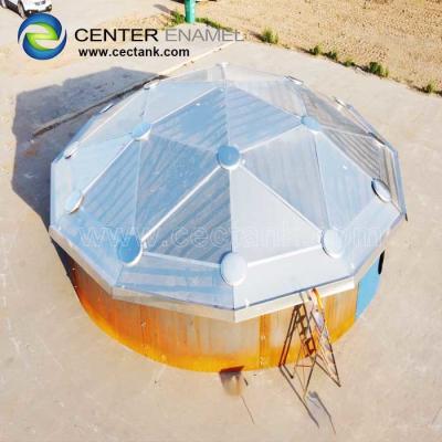 China Corrosion Resistant Geodesic Aluminum Dome Roofs For Diesel Storage Tanks zu verkaufen