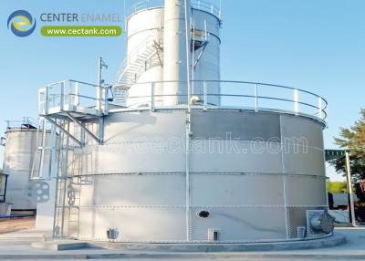 China AWWA D103 Stainless Steel Storage Tanks Help Anaerobic Digestion Reactions for sale