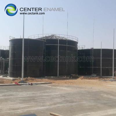 China Bolted Steel Grain Storage Silos With Membrane , Aluminum Roof for sale