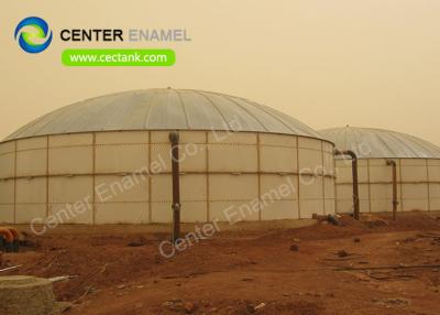 China Glossy Waste Water Storage Tanks / Glass Fused To Steel Municipal Sewage Storage Tank for sale