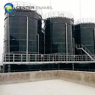 中国 18000m3沈積物水保有物タンク、鋼鉄水貯蔵タンクに溶けるガラス  販売のため
