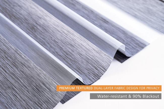 Fireproof And Waterproof White Custom Zebra Fabric For Zebra Shade Blinds 0