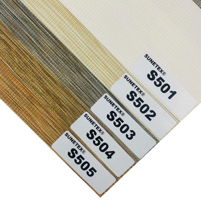 Fireproof And Waterproof White Custom Zebra Fabric For Zebra Shade Blinds 2