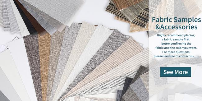 Various jacquard pattern options for roller blinds