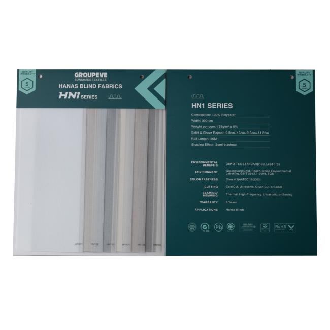 Hanas blinds fabric commercial application