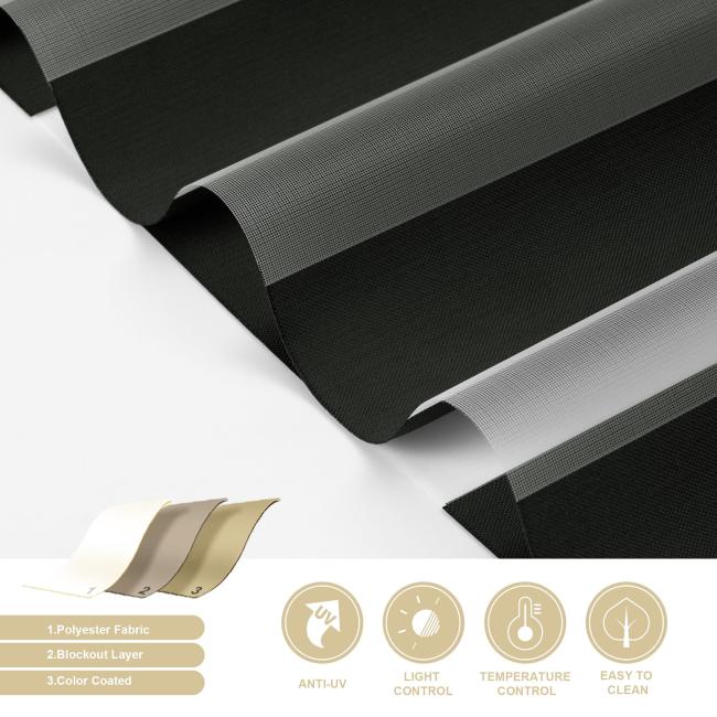 Zebra blind fabric color options