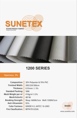 Китай Ткань солнцезащитного крема полиэстера занавеса Windows офиса для гостиниц верхнего сегмента продается