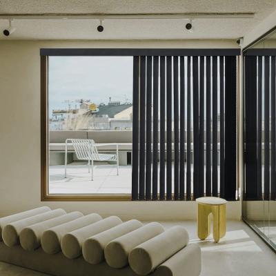 China Vertical Sliding Door Blinds Window Curtain Venetian For Privacy for sale