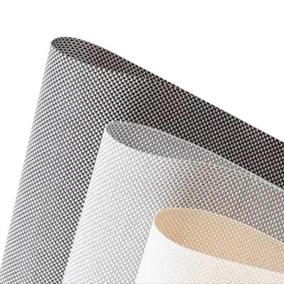 China 3% Openness Outdoor FR Fiberglass Sunscreen Fabric For Exterior Roller Blinds for sale