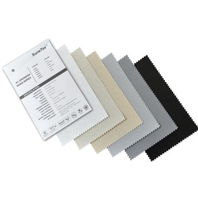 China Elegant Window Coverings For Businesses Interior Design Polyester Store Blinds Ferrari Vinyl Fabric for sale