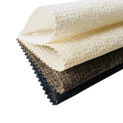 中国 Polyester PVC Sunscreen Jacquard Horizontal Roller Blinds Curtain Fabric 販売のため