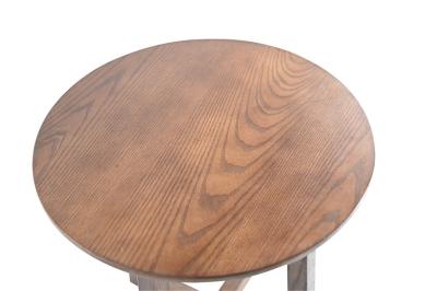 China Elegante diseño de mesa redonda de madera sólida mesa de café de costumbre mesa de té lateral en venta