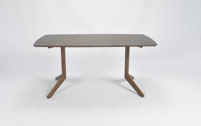 Chine Table à manger scandinave en bois massif Table de cuisine rectangulaire avec 4 chaises à vendre