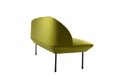Chine Tissu Chaises de salle à manger en bois nordique Design ergonomique Couleur verte à vendre