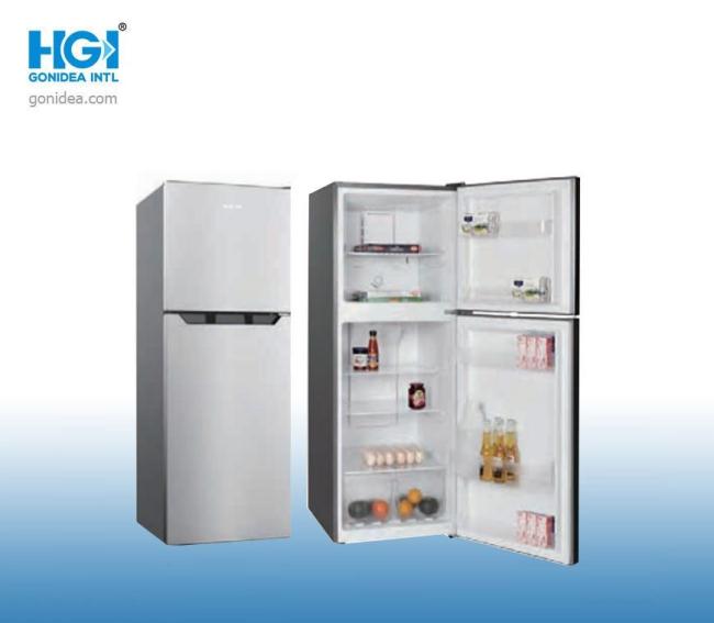 No Frost Top Freezer Multi-Air Flow System Glass Door Refrigerator Bcd-220W