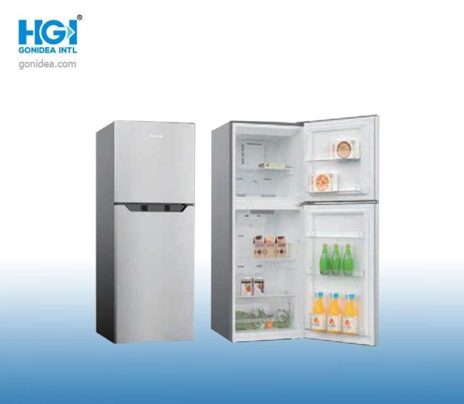 No Frost Top Freezer Multi-Air Flow System Glass Door Refrigerator Bcd-220W