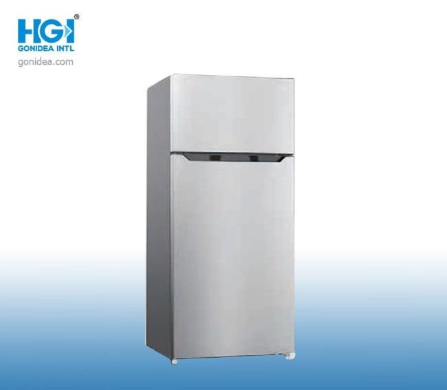 No Frost Top Freezer Multi-Air Flow System Glass Door Refrigerator Bcd-220W