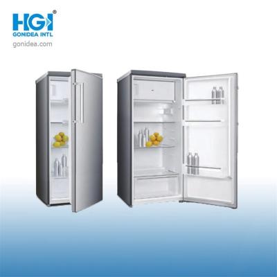 China Electronic Control Defrost LED Single Door Display Fridge Upright for sale
