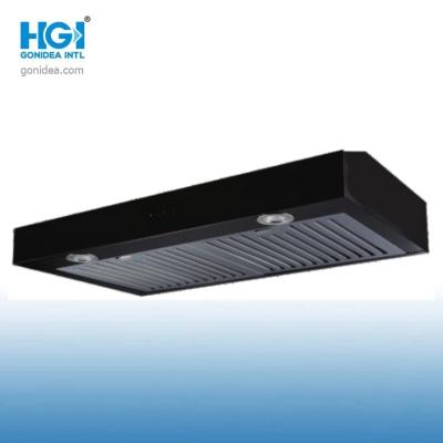 China Stainless Steel Kitchen Ventilator Exhaust Chimney 600mm Black Coating for sale