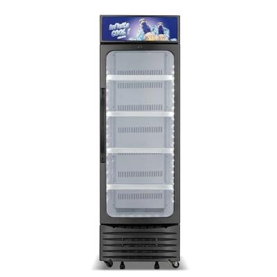 China 220 - 240V Upright Showcase Cooler With Power Supply 310L Beverage Display Chiller for sale