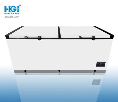 China Commercial Big Capacity Double Door Chest Freezer 1100L Model: BD/BC-1100 for sale